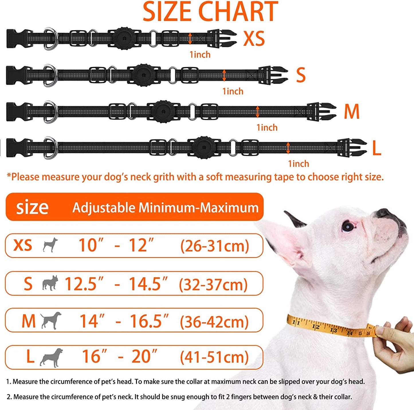 Heavy Duty Apple Air Tag Dog Collar