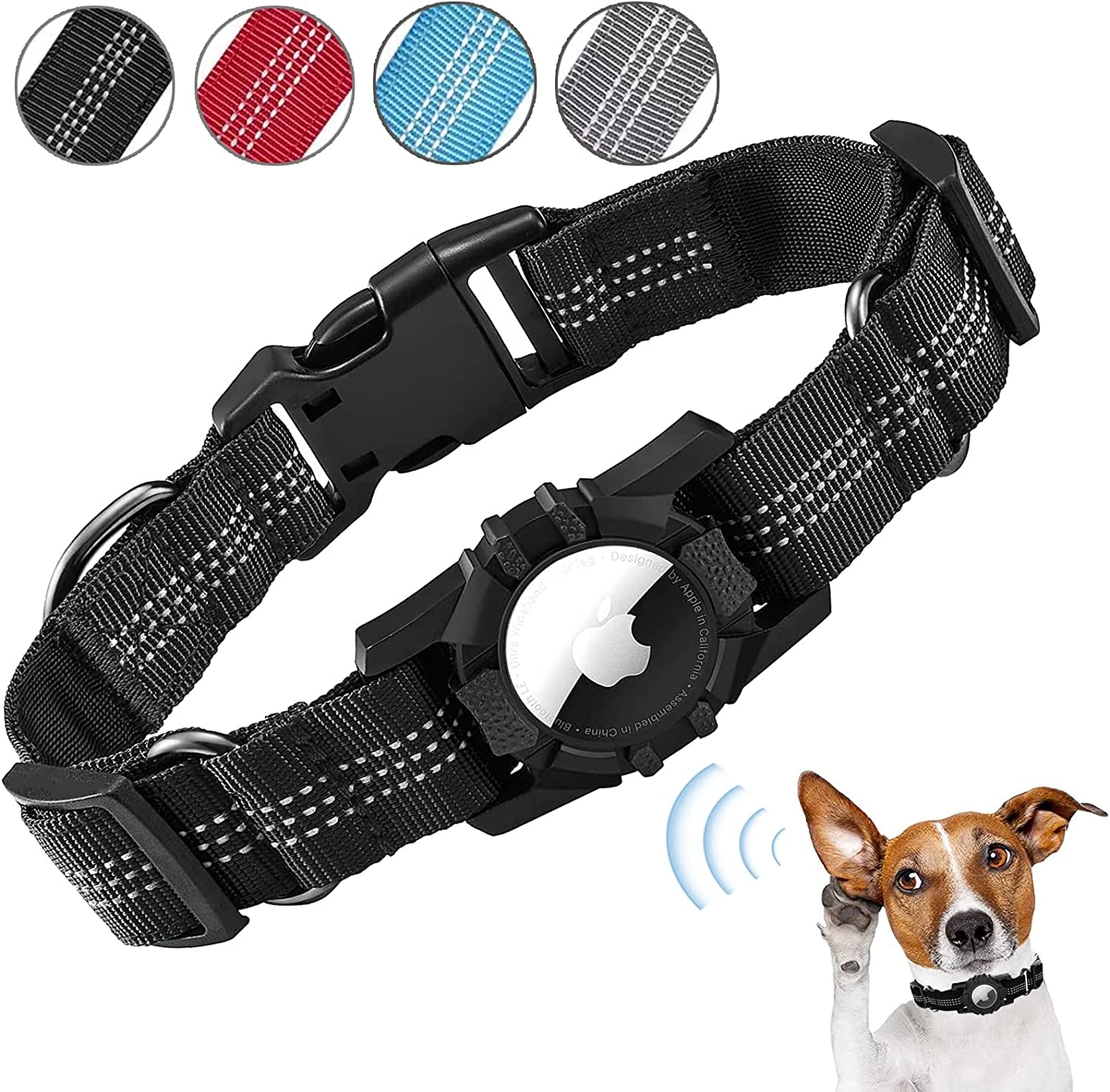 Heavy Duty Apple Air Tag Dog Collar